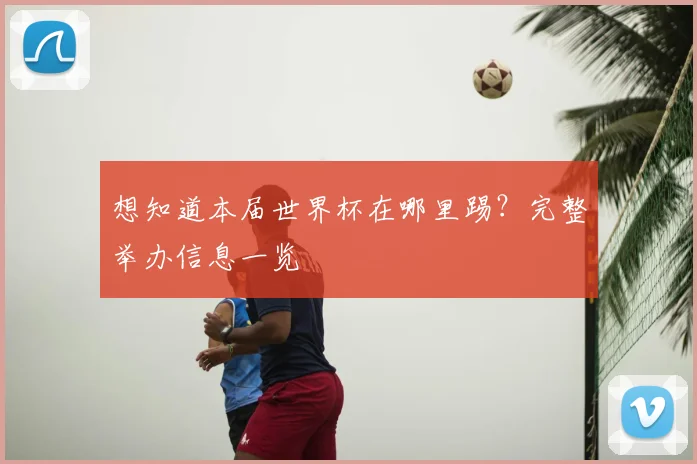 想知道本届世界杯在哪里踢？完整举办信息一览